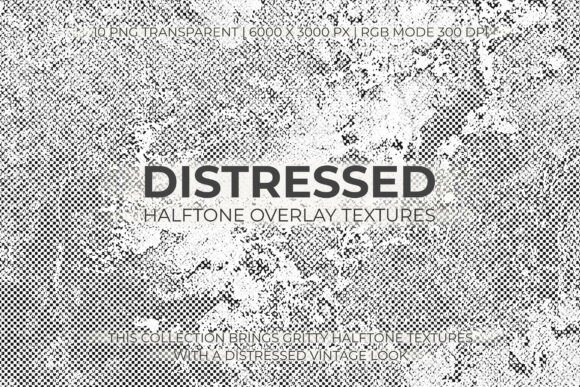 Download Distressed Halftone Overlay Textures - Distressed Collection