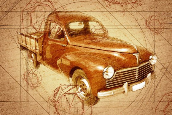 Download Vintage Truck Printable Graphics Pack 21 - Printable graphics Collection