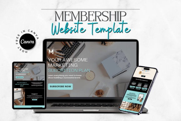 Download Membership Website Template - Canva Temp - Website Collection