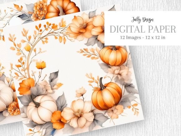 Download Elegant Ivory Pumpkins Autumn Frames - Ivory Collection