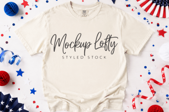 Download Ivory C1717 4th of July Flat Lay Mockup - Ivory Collection