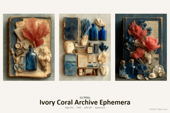Download Ivory Coral Archive Ephemera - Ivory Collection