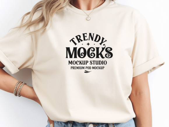 Download Comfort Colors C1717 Ivory Tshirt Mockup - Ivory Collection