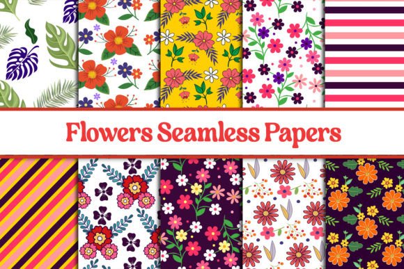 Download Seamless Digital Floral Papers Patterns - Premium Resources