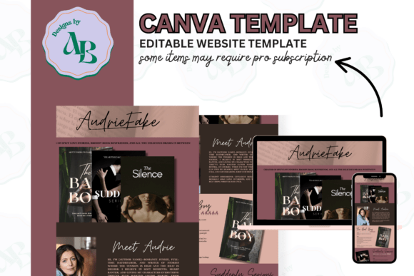 Download Author Canva Website Template - Website Collection