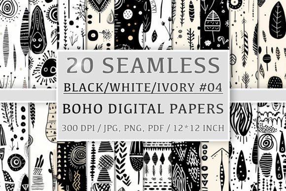 Download Black White Ivory Boho Set 4 - Ivory Collection