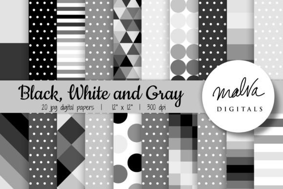 Download Balck White Gray Geometric Patterns - Geometric patterns Collection